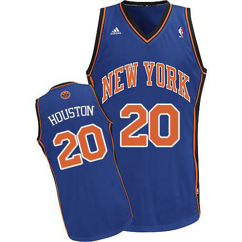 Men's  new york knicks allan houston #20 blue jersey